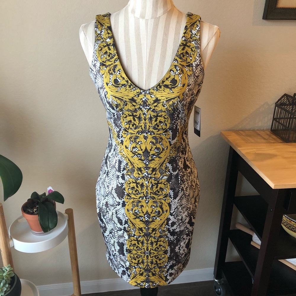 Guess Rae Snake Scuba Dress
